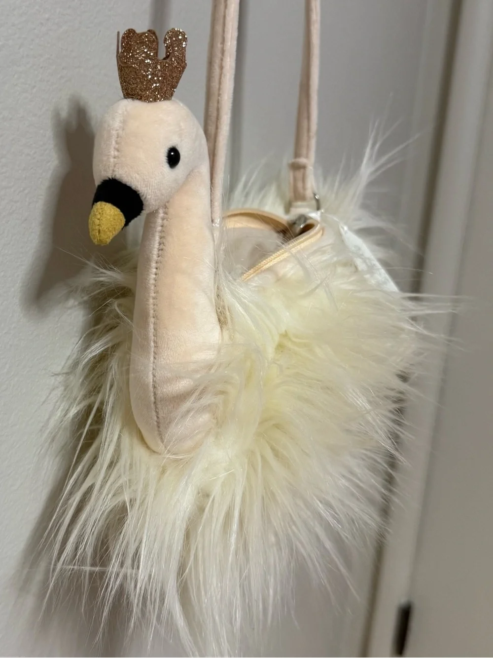 Jellycat London Fancy Princess Swan Fluffy Plush Tiara Fancies Bag